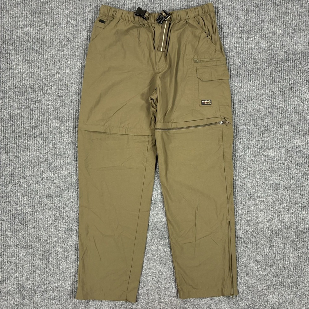 Guide Series Convertible Zip Off Cargo Hiking Pants Mens Size 34 Olive
